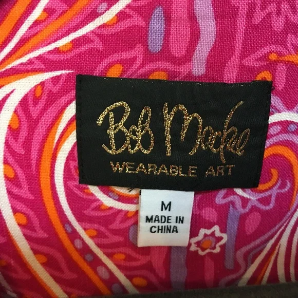❤️ Bob Mackie Wearable Art Paisley Floral Tunic - Picture 5 of 8